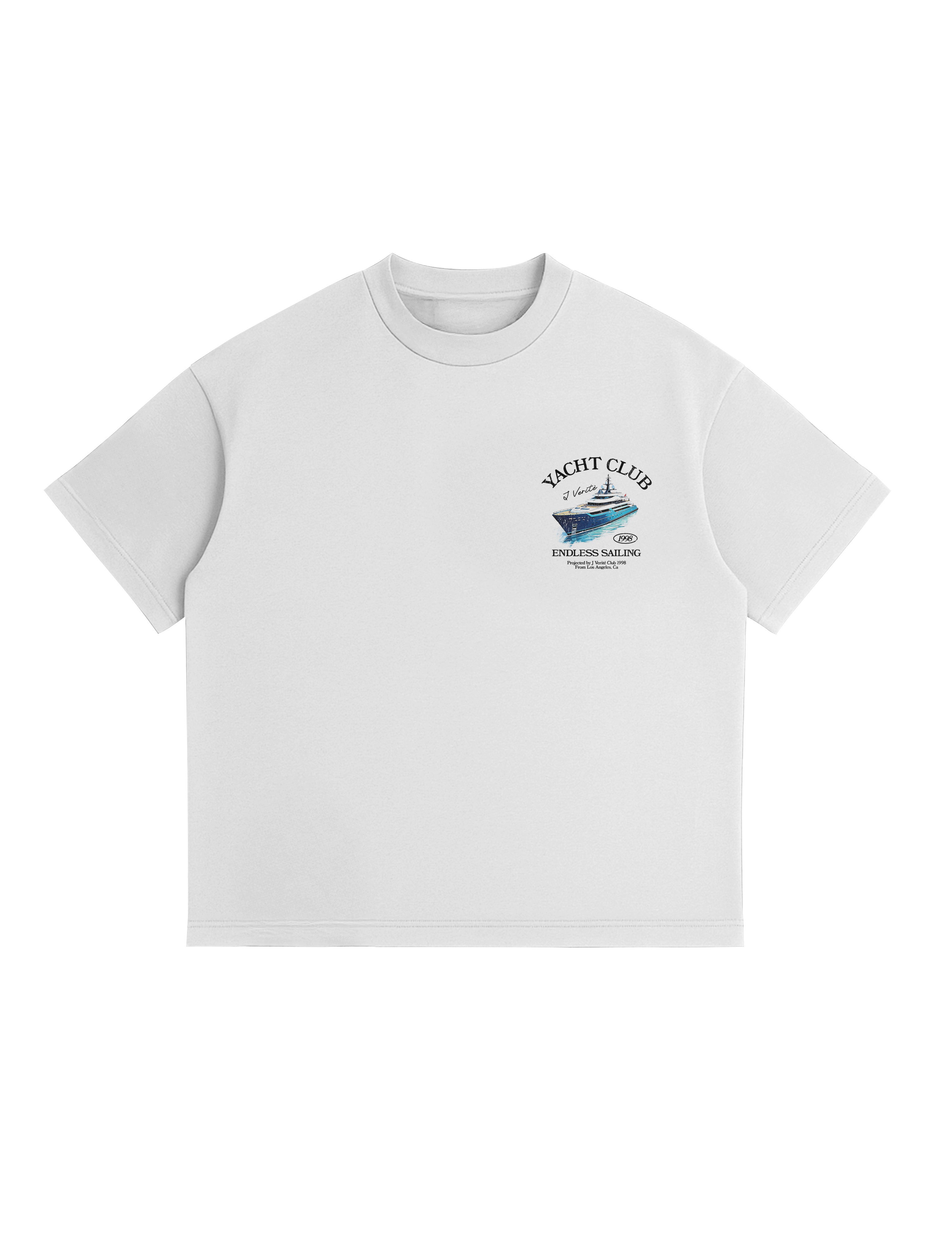 J Verite Yacht Club 2 Tee - White