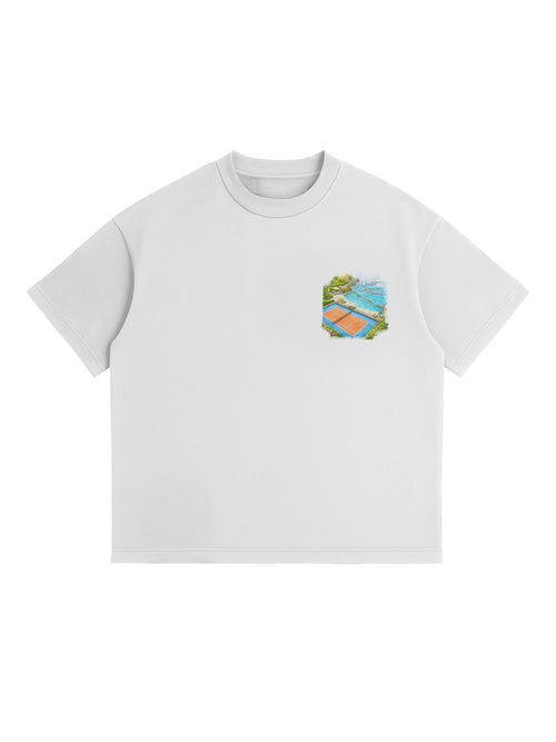 J Verite Tennis Club Tee - White