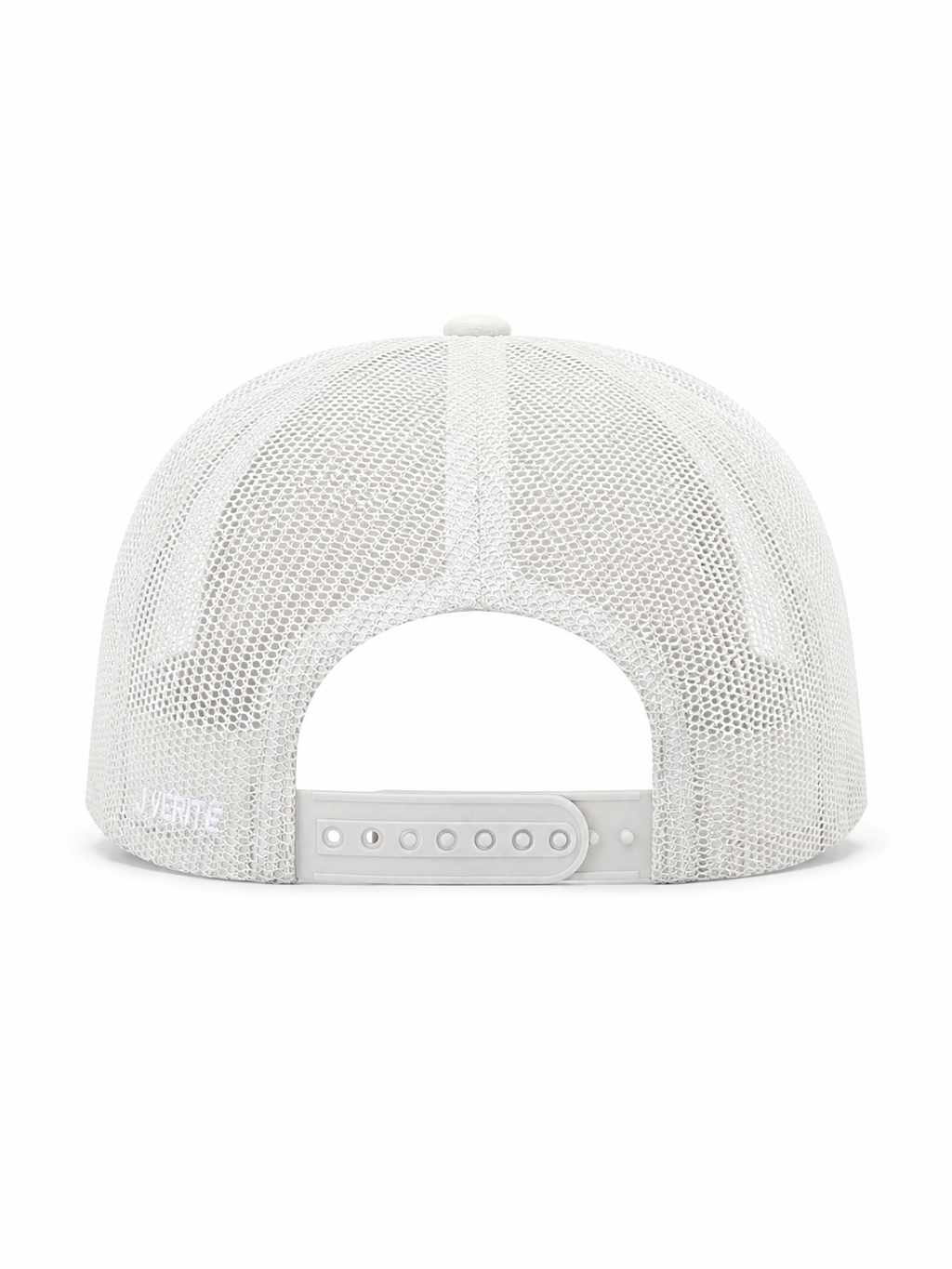 Grey mesh cap on a white background